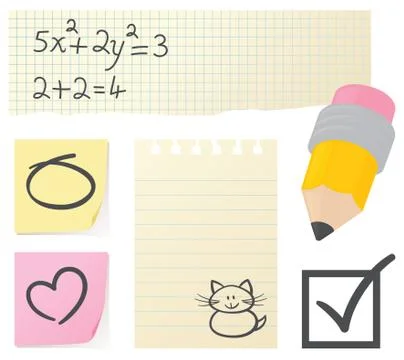 Pencil scribbles Stock Illustration