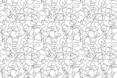 Pencil scribbles print. Seamless messy crayon sketch. Vector illustration Stock Illustration