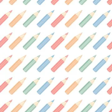 Pencil seamless isolated Stock Illustration