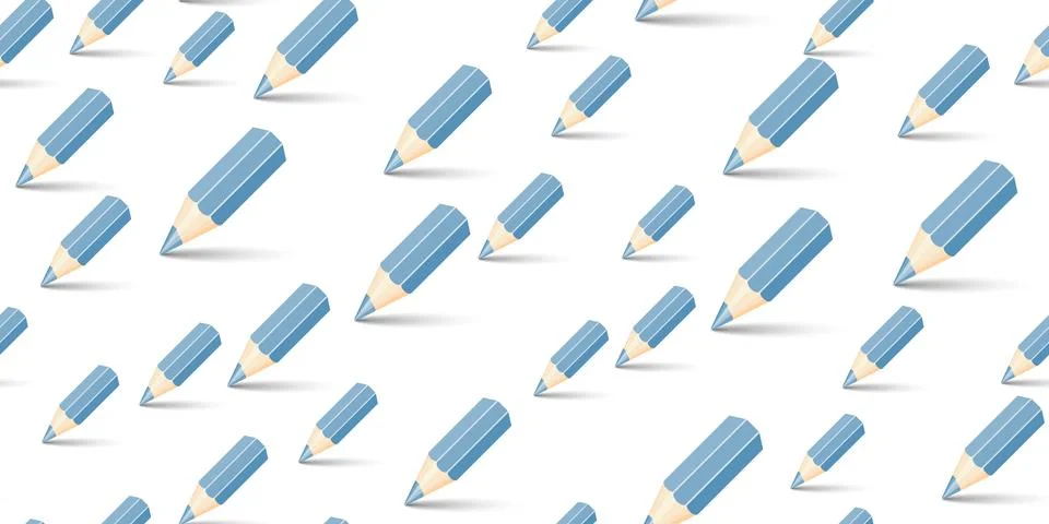 Pencil seamless isolated Stock Illustration