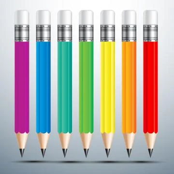 Pencil set Stock Illustration