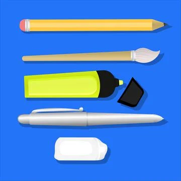 Pencil set vector Stock Illustration