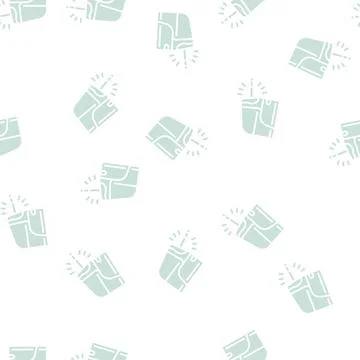 Pencil sharpener automatically glyph seamless pattern Stock Illustration
