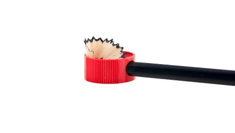 Pencil sharpener isolated on white background Stock Photos