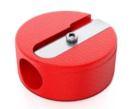 Pencil sharpener isolated on white background. 3D illustration Pencil shar... Stock Photos