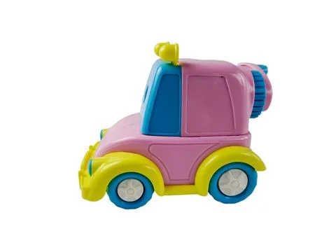 Pencil sharpener model toy car colorful pastel Stock Photos