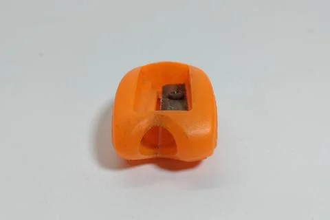 Pencil sharpener orange 1 Stock Photos