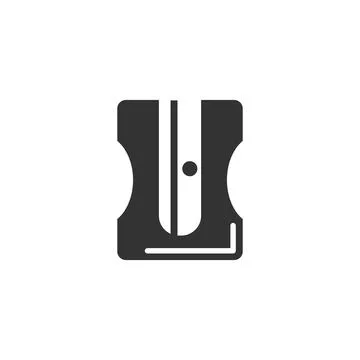 Pencil sharpener, pencil icon. Simple vector drawing tools icons for ui and ux Stock Illustration