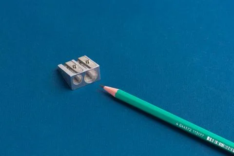 Pencil with sharpener Foto stock