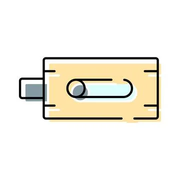 Pencil sharpener tool for school and office supplies Stock Illustration