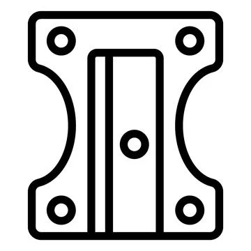 Pencil Sharpener Vector Icon Design Illustration Stock Illustration