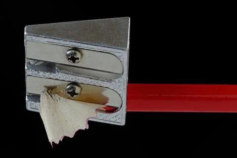 Pencil sharpening Stock Photos