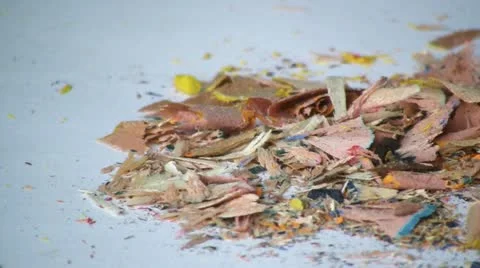 Pencil shavings 스톡 동영상 10862214