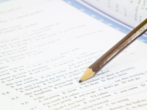 Pencil on a sheet of paper Фото