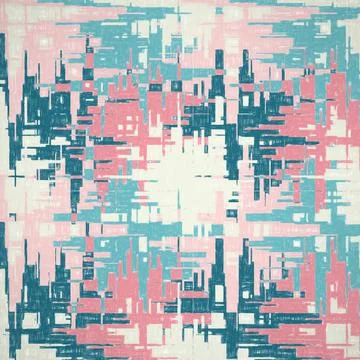 Pencil square colored graphic elements. Dynamic lines. Template for the desig Illustrazione stock