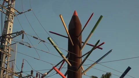 A pencil statue Video stock 100250177