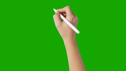 Pencil Stylus Scribble Write on Video stock 124834664