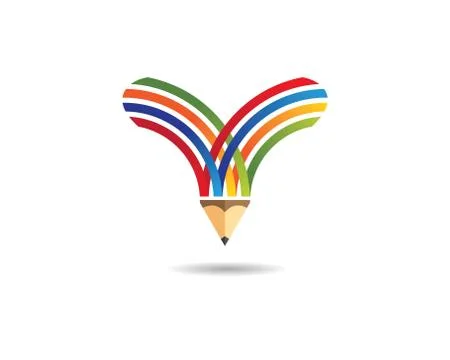 Pencil symbol vector icon Stock Illustration