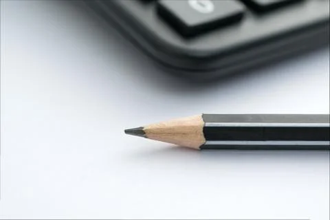 Pencil on table Stock Photos