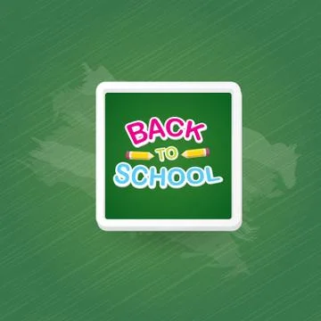 Pencil with text Back to school vector background Stock Illustration