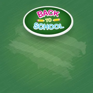 Pencil with text Back to school vector background Illustrazione stock