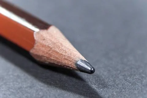 Pencil tip on black base Stock Photos