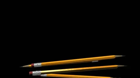 Pencil Transition HD Stock Footage 10870485