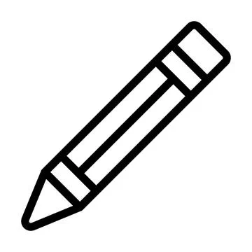 Pencil Vector Icon Design Illustration Illustrazione stock