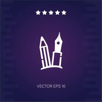 Pencil vector icon Stock Illustration