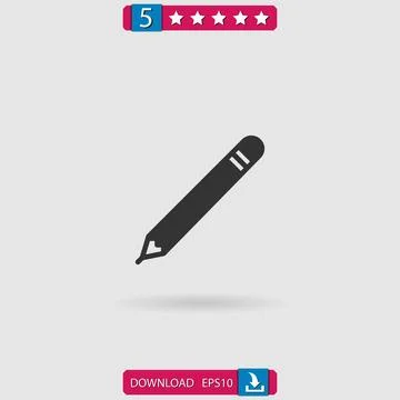 Pencil vector icon Stock-Illustration