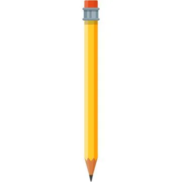 Pencil vector school icon illustration isolated on white Stock Illustration