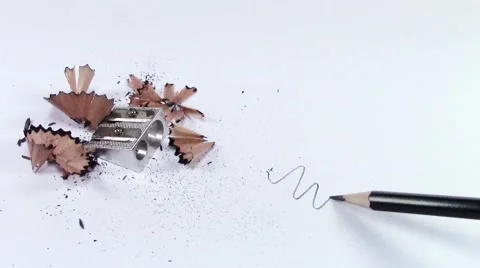 Pencil wavy line Stock-Footage 47861855