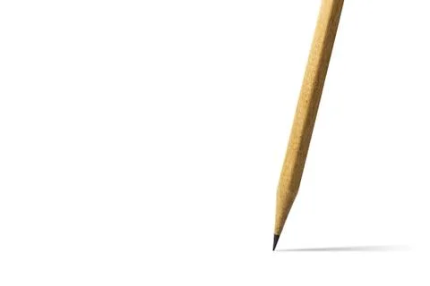 Pencil on white background Stock Photos