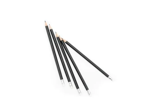 Pencil  on white background Stock Photos
