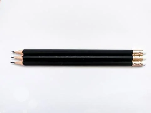 Pencil on a white background Stock Photos