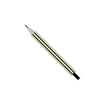 Pencil on white 스톡 일러스트