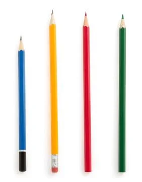 Pencil  on white Stock Photos
