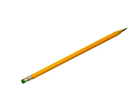 Pencil on white Foto stock