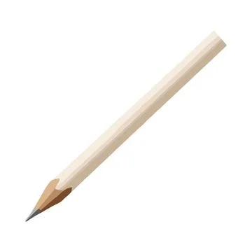 Pencil on wood backdrop, sharp and creative Stock Illustration