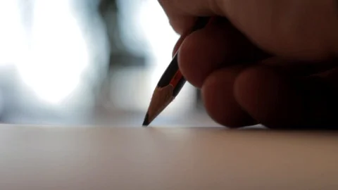 Pencil write author education pen Stock Footage 98676788