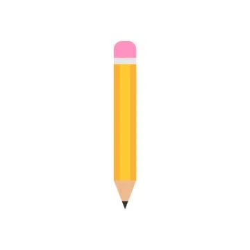 Pencil write icon isolated on white background. Vector illustration EPS 10 Stock Illustration