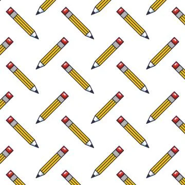 Pencil write pattern background Stock Illustration