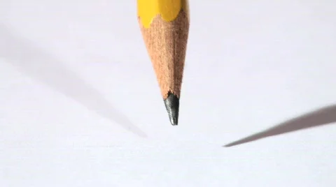 Pencil writes on paper - HD  Stock Footage 366896