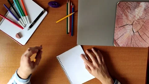 Pencil writing Stock Footage
