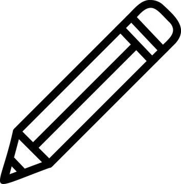 Pencil writing tool for editing and drawing Stock Illustration