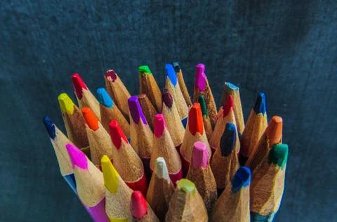 Pencils in a bunch. It doesnt matter what color you are if youre connected wi Stock Photos