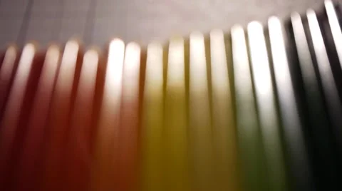 Pencils Coloured - Shallow Depth of Field Play 스톡 동영상 1045106