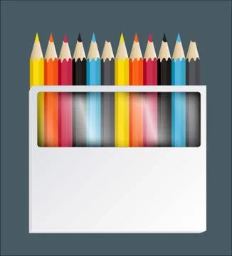 Pencils for drawing Illustrazione stock