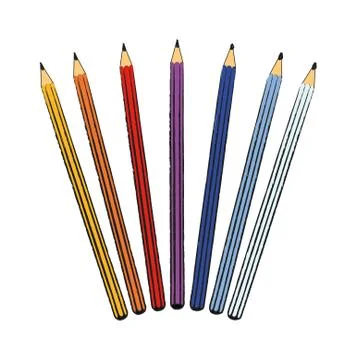 Pencils Stock Illustration