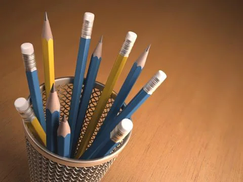 Pencils Stock Illustration